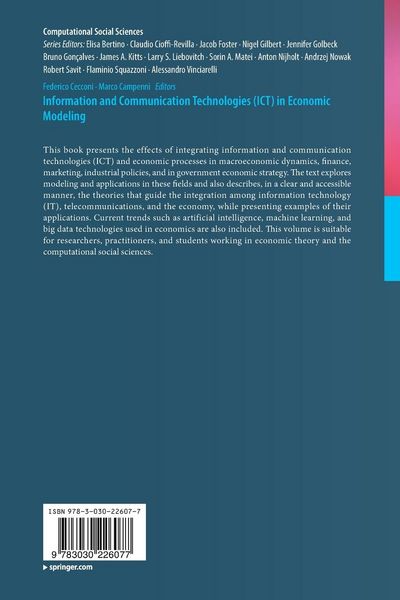 Produktbild: Information and Communication Technologies (ICT) in Economic Modeling
