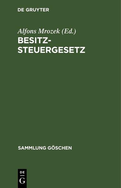Produktbild: Besitzsteuergesetz