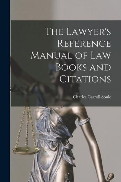 Produktbild: The Lawyer's Reference Manual of Law Books and Citations