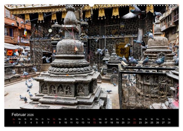 Produktbild: Nepal-Das Kathmandu-Tal nach dem Beben (hochwertiger Premium Wandkalender 2026 DIN A2 quer), Kunstdruck in Hochglanz