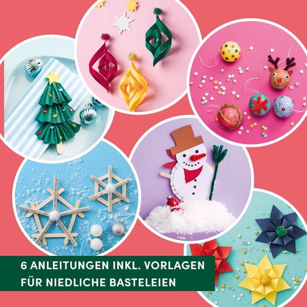 Produktbild: Bastelbox Weihnachten. Mit Anleitungen, Bastelmaterial und Mitmachbuch
