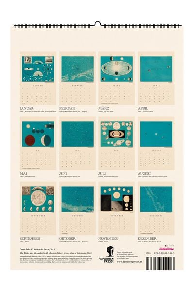 Produktbild: Astronomische Karten. Wandkalender 2027