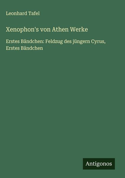 Produktbild: Xenophon's von Athen Werke