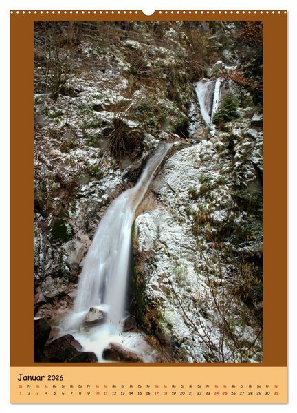 Produktbild: Schwarzwald Wasserf&auml;lle (hochwertiger Premium Wandkalender 2026 DIN A2 hoch), Kunstdruck in Hochglanz