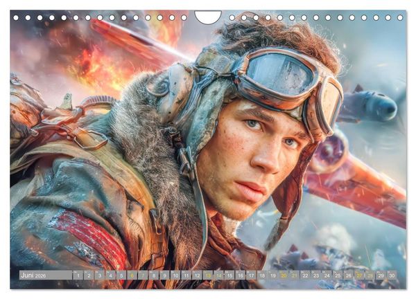 Produktbild: Waghalsige Piloten - im Frieden und Konflikt (Wandkalender 2026 DIN A4 quer), CALVENDO Monatskalender