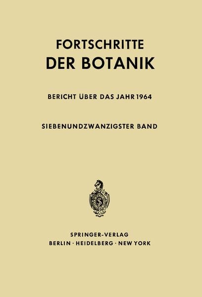 Produktbild: Fortschritte der Botanik