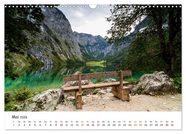 Produktbild: Einzigartige Seen in Bayern (Wandkalender 2026 DIN A3 quer), CALVENDO Monatskalender