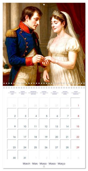 Produktbild: Napol&eacute;on Bonaparte (Calendrier mural carr&eacute; 2026 30x30 cm) Calendrier double avec une page pour vos prises de notes
