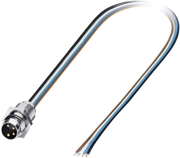Phoenix Contact 1523450 Sensor-/Aktor-Einbausteckverbinder M12 Stecker, Einbau 0.50 m Polzahl Sensoren: 4 1 St.
