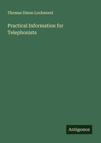 Produktbild: Practical Information for Telephonists