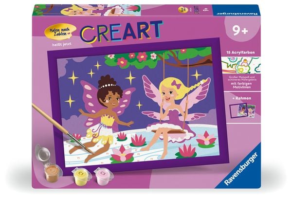 Produktbild: CreArt, Malen nach Zahlen Kinder - Feen-Freundinnen