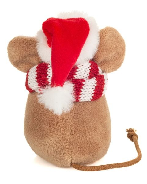 Produktbild: Teddy Hermann 94604 - Weihnachtsmaus mit Schal, Pl&uuml;sch, 11 cm
