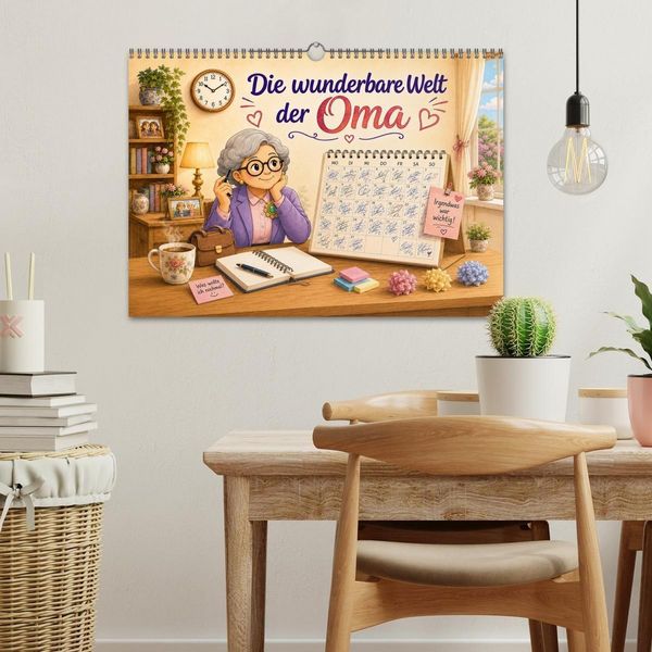 Produktbild: Die wunderbare Welt der Oma (Wandkalender 2027 DIN A3 quer), CALVENDO Monatskalender