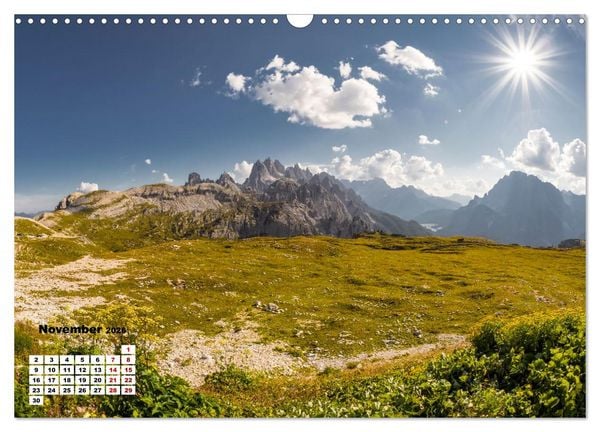 Produktbild: Berggipfel der Dolomiten (Wandkalender 2026 DIN A3 quer), CALVENDO Monatskalender