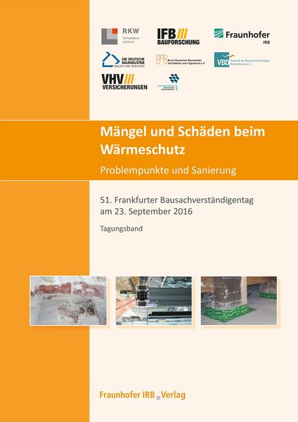 Produktbild: M&auml;ngel und Sch&auml;den beim W&auml;rmeschutz. Problempunkte und Sanierung.