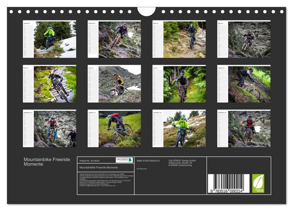 Produktbild: Mountainbike Freeride Momente (Wandkalender 2026 DIN A4 quer), CALVENDO Monatskalender