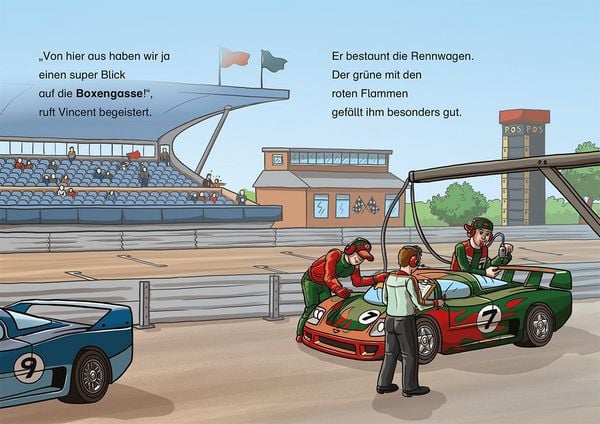 Produktbild: Lesel&ouml;wen 1. Klasse - Ein spannendes Autorennen