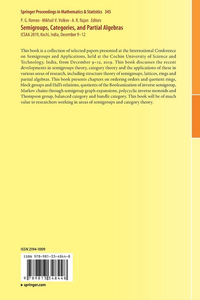 Produktbild: Semigroups, Categories, and Partial Algebras