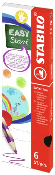 Produktbild: STABILO Ergonomischer Dreikant-Buntstift EASYcolors, f&uuml;r Linksh&auml;nder, hellgr&uuml;n