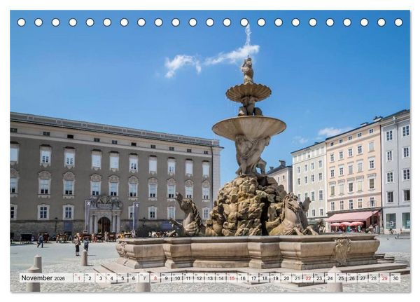 Produktbild: Charmantes Stadtherz SALZBURG (Tischkalender 2026 DIN A5 quer), CALVENDO Monatskalender