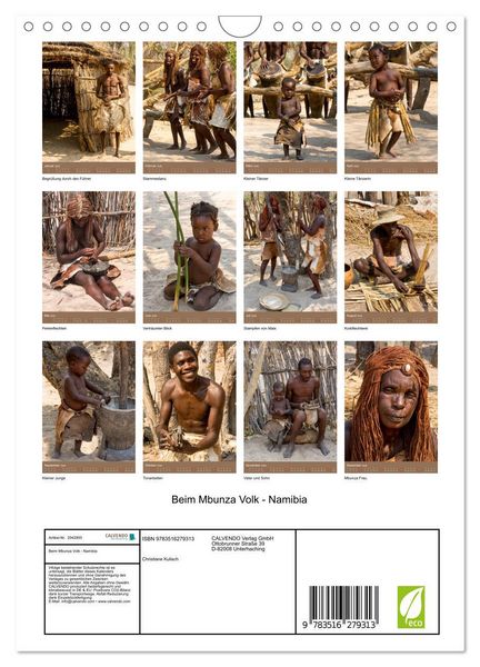 Produktbild: Beim Mbunza Volk - Namibia (Wandkalender 2026 DIN A4 hoch), CALVENDO Monatskalender