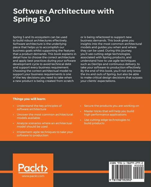 Produktbild: Software Architecture with Spring 5.0