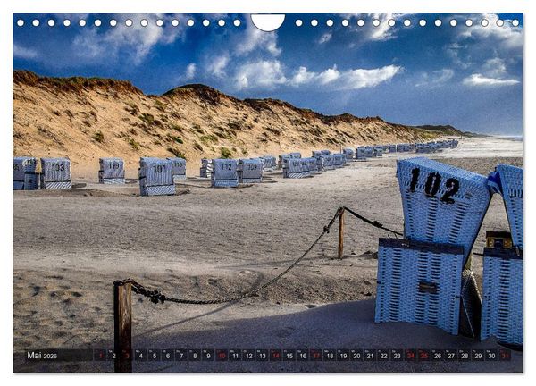 Produktbild: Sylt - Farbige Momente (Wandkalender 2026 DIN A4 quer), CALVENDO Monatskalender