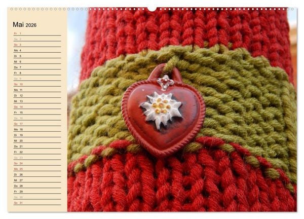 Produktbild: Urban Knitting L&uuml;neburg (Wandkalender 2026 DIN A2 quer), CALVENDO Monatskalender