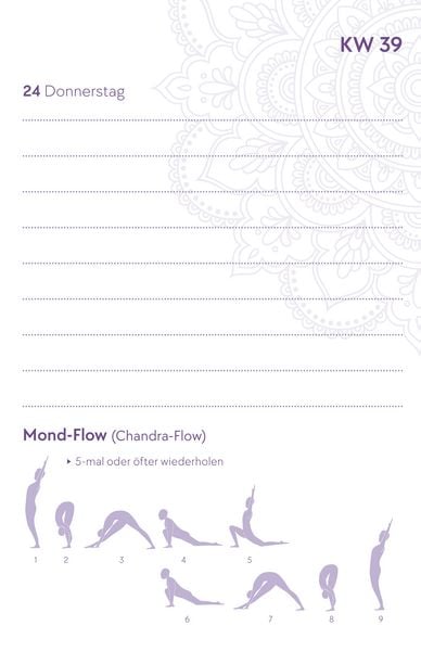 Produktbild: Yoga-Kalender 2026 - Taschenkalender mit Mantras, Meditationen, Affirmationen und Hintergrundgeschichten - im praktischen Format 10,0 x 15,5 cm, mit zahlreichen Illustrationen und Leseb&auml;ndchen