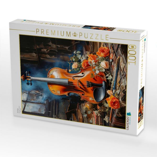 Produktbild: CALVENDO Puzzle Die Geige | 1000 Teile Lege-Gr&ouml;&szlig;e 64x48cm Foto-Puzzle f&uuml;r gl&uuml;ckliche Stunden