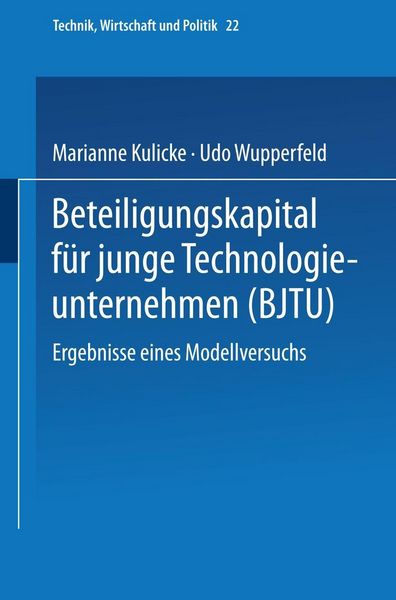 Produktbild: Beteiligungskapital f&uuml;r junge Technologieunternehmen
