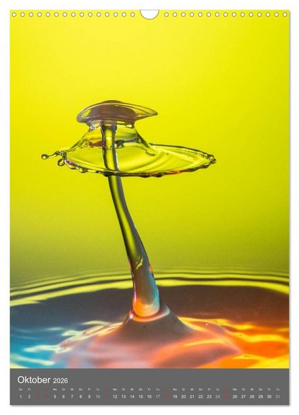 Produktbild: Liquid Art, Highspeed Tropfenfotografie (Wandkalender 2026 DIN A3 hoch), CALVENDO Monatskalender