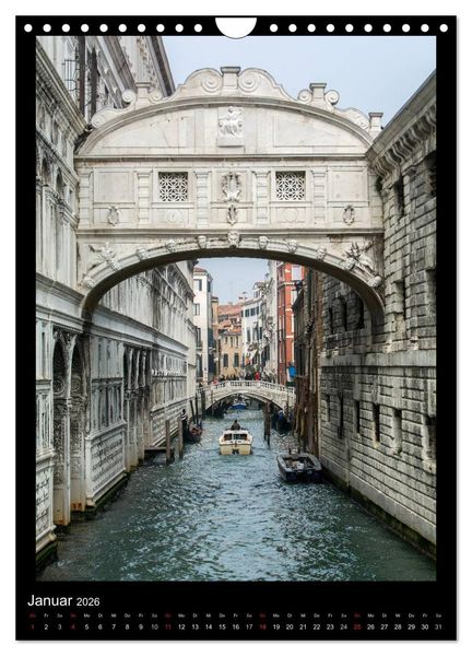 Produktbild: Venedig &ndash; La Romantica (Wandkalender 2026 DIN A4 hoch), CALVENDO Monatskalender