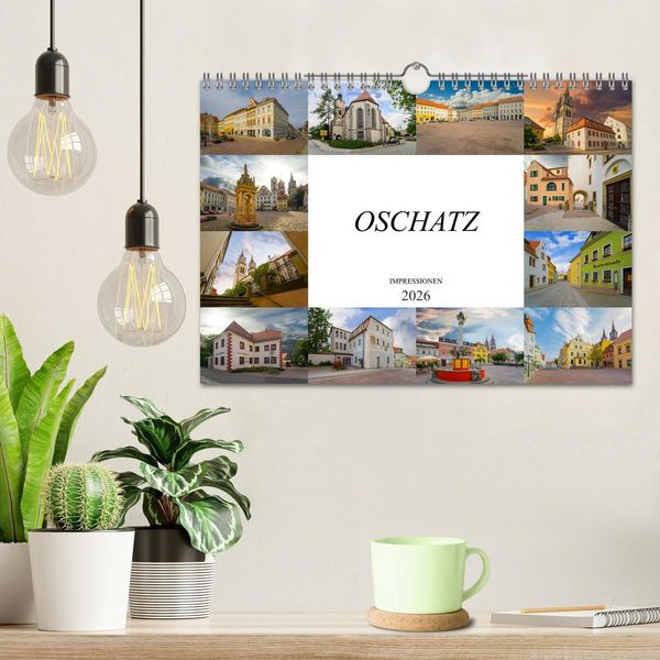 Produktbild: Oschatz Impressionen (Wandkalender 2026 DIN A4 quer), CALVENDO Monatskalender