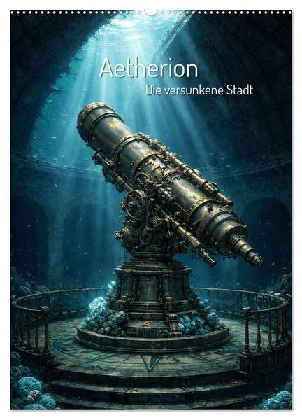 Produktbild: Aetherion &ndash; Die versunkene Stadt (Wandkalender 2027 DIN A2 hoch), CALVENDO Monatskalender