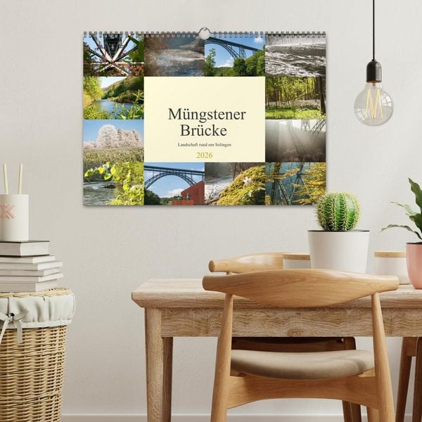Produktbild: M&uuml;ngstener Br&uuml;cke - Landschaft rund um Solingen (Wandkalender 2026 DIN A3 quer), CALVENDO Monatskalender