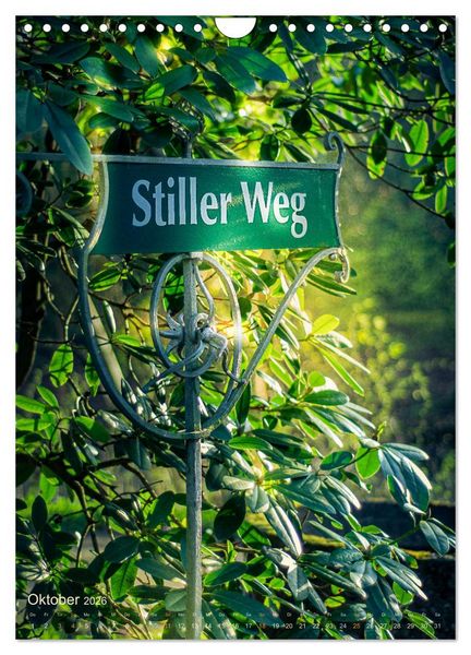 Produktbild: Die stillen Momente im Ohlsdorfer Friedhof (Wandkalender 2026 DIN A4 hoch), CALVENDO Monatskalender