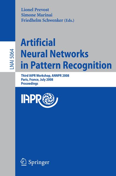Produktbild: Artificial Neural Networks in Pattern Recognition