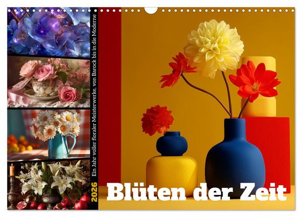 Produktbild: Bl&uuml;ten der Zeit (Wandkalender 2026 DIN A3 quer), CALVENDO Monatskalender