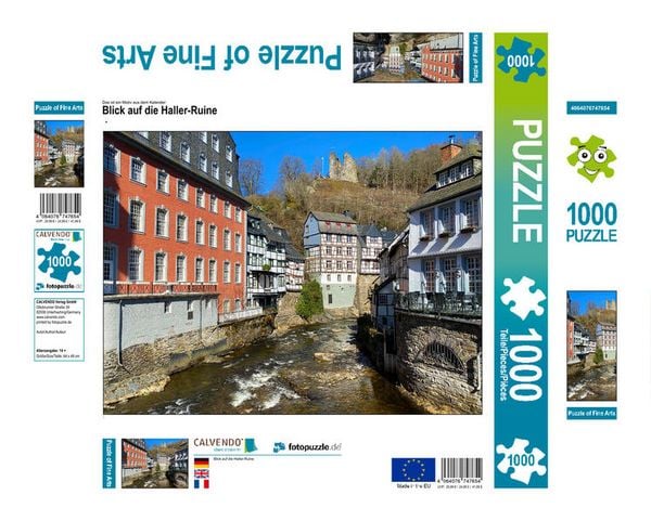 CALVENDO Puzzle Blick auf die Haller-Ruine | 1000 Teile Lege-Größe 64x48cm Foto-Puzzle für glückliche Stunden