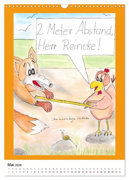 Produktbild: Das mecklenburger Landhuhn "Krisenh&uuml;hner" (Wandkalender 2026 DIN A3 hoch), CALVENDO Monatskalender