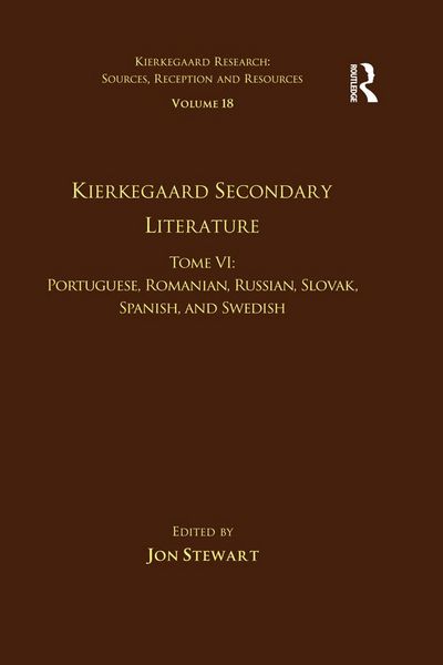 Produktbild: Volume 18, Tome VI: Kierkegaard Secondary Literature