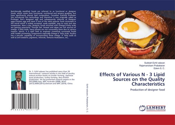 Produktbild: Effects of Various N - 3 Lipid Sources on the Quality Characteristics