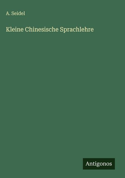 Produktbild: Kleine Chinesische Sprachlehre