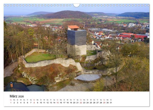 Produktbild: Deutschlands Burgen - Der S&uuml;den von oben (Wandkalender 2026 DIN A3 quer), CALVENDO Monatskalender