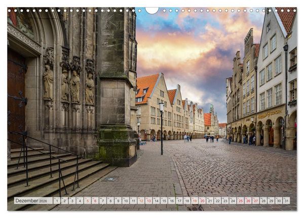 Produktbild: M&uuml;nster Impressionen (Wandkalender 2026 DIN A3 quer), CALVENDO Monatskalender