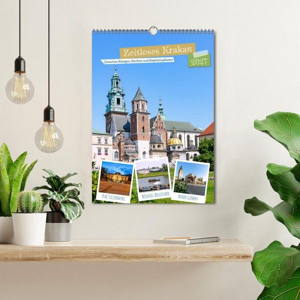 Produktbild: Zeitloses Krakau. Zwischen K&ouml;nigen, Kirchen und Kopfsteinpflaster (Wandkalender 2027 DIN A3 hoch), CALVENDO Monatskalender