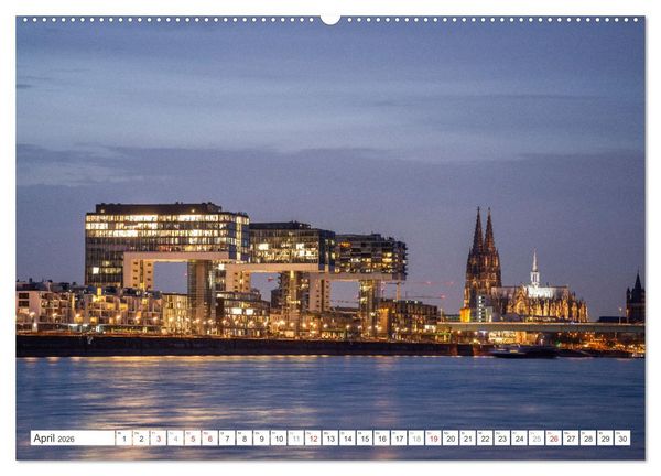Produktbild: Blaue Stunde in Nordrhein-Westfalen (hochwertiger Premium Wandkalender 2026 DIN A2 quer), Kunstdruck in Hochglanz