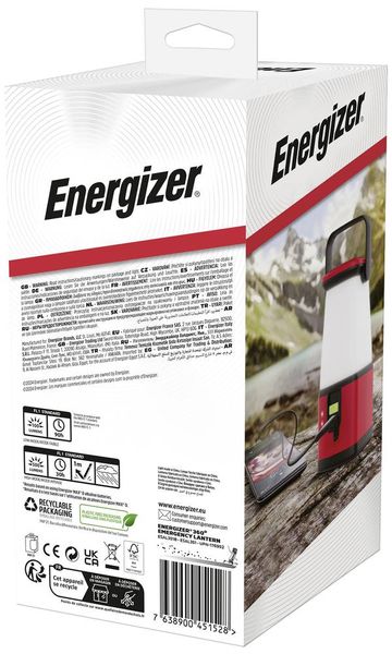Produktbild: Energizer E304157700 360&deg; Camping LED Camping-Laterne 500lm batteriebetrieben Rot/Schwarz