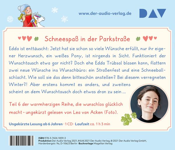 Produktbild: Wunschb&uuml;ro Edda &ndash; Teil 6: Das Schneeflockenwunder